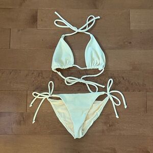 Pastel Yellow Bikini Set